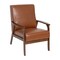 Flash Furniture Cognac LeatherSoft Arm Chair with Wood Frame IS-IT673317-BR-GG - alternate 2